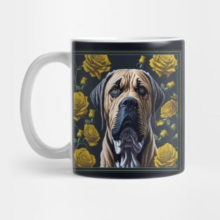 Brazilian mastif yellow roses Mug